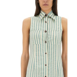 "COLORFUL STRIPES" CHEMISIER DRESS