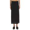 LINEN SKIRT WITH SLIT