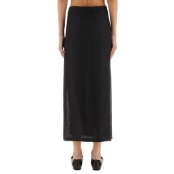 LINEN SKIRT WITH SLIT