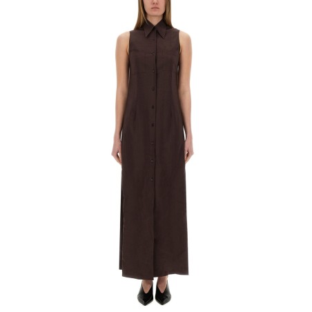 SILK CANVAS CHEMISIER DRESS