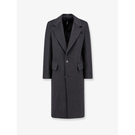Cashmere coat with satin lining