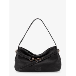 Aviator leather shoulder bag