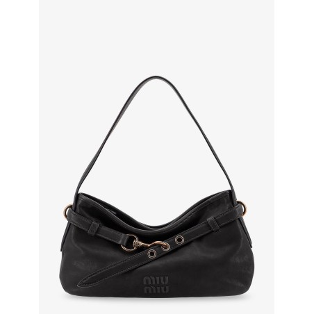 Aviator leather shoulder bag