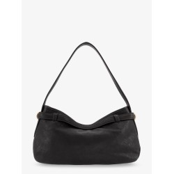 Aviator leather shoulder bag