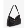 Aviator leather shoulder bag
