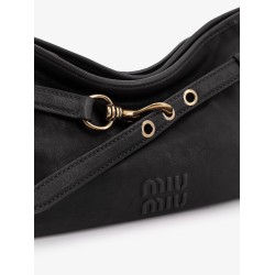 Aviator leather shoulder bag
