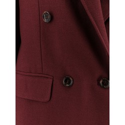 Double-breasted wool blend blazer