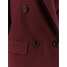 Double-breasted wool blend blazer