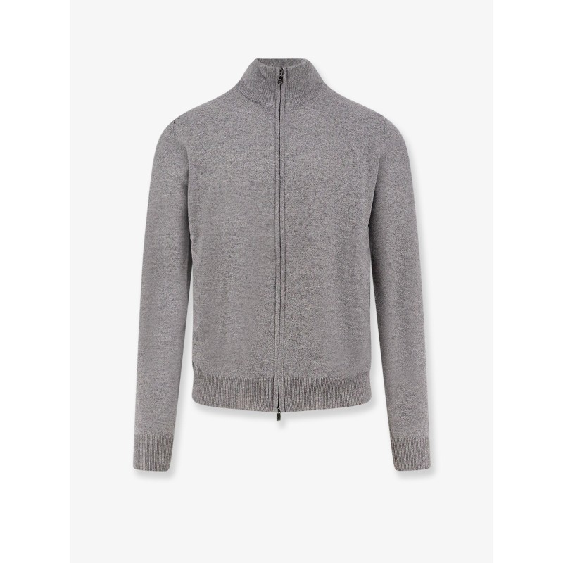 Virgin wool and cashmere cardgan