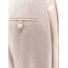 Wool blend trouserw with satin profiles