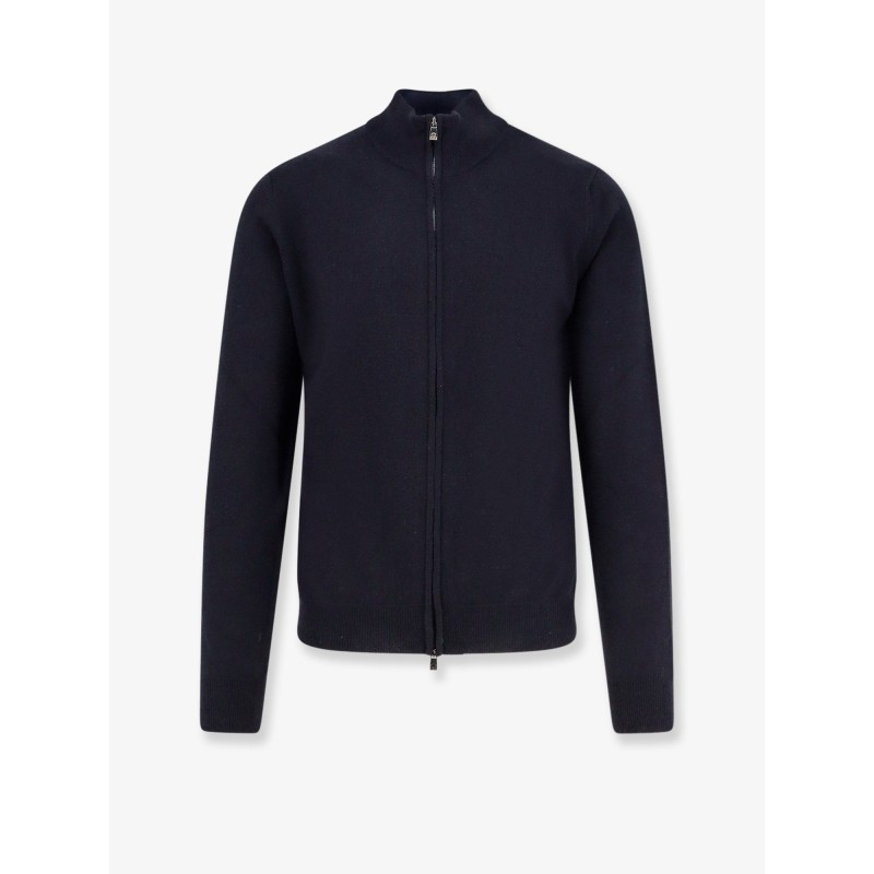 Virgin wool and cashmere cardigan