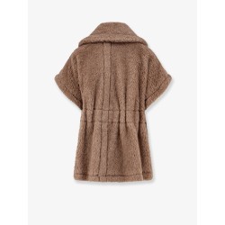 New Abavo alpaca and cashmere sleeveless coat