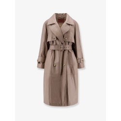 First Class leather trench with padding