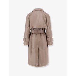 First Class leather trench with padding