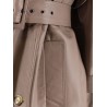 First Class leather trench with padding