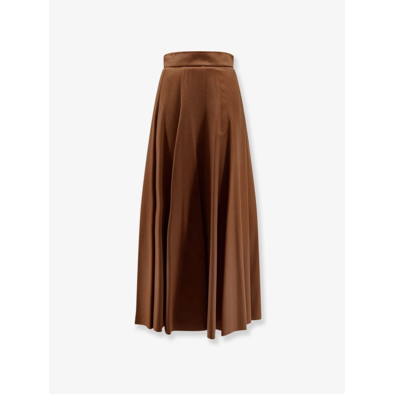 Sagra long camel skirt