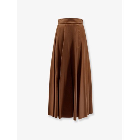Sagra long camel skirt