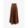 Sagra long camel skirt