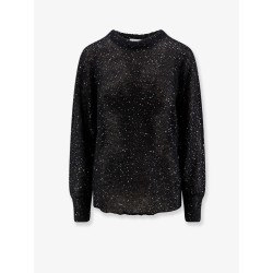 Mohair blend sweater with sequins