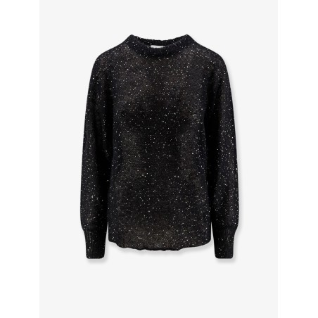 Mohair blend sweater with sequins