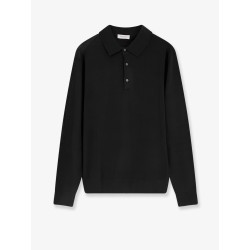 Wool polo sweater