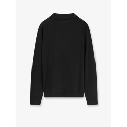 Wool polo sweater