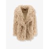 Faux shearling peacoat