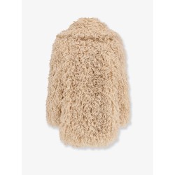 Faux shearling peacoat