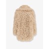 Faux shearling peacoat