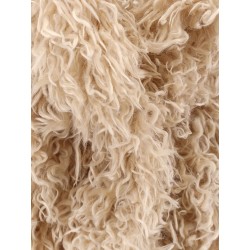 Faux shearling peacoat