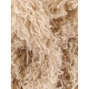 Faux shearling peacoat