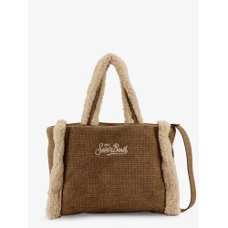 Colette Shearling Pied de Poule shoulder bag