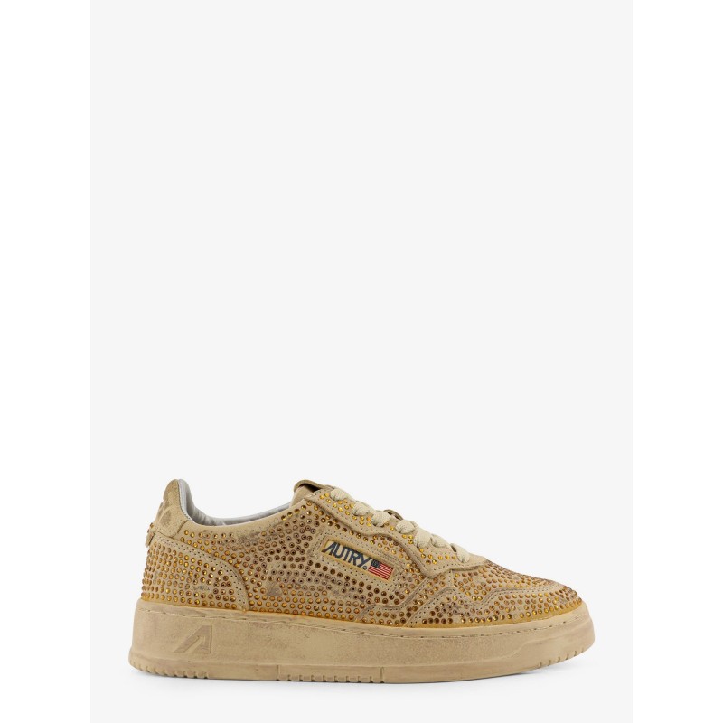 Medalst Low suede sneakers with rhinestones