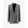 Tartan blazer with sequins and lurex profiles