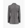Tartan blazer with sequins and lurex profiles