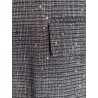 Tartan blazer with sequins and lurex profiles