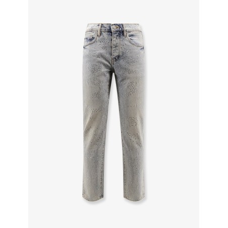 Skinny jeans with all-over rhinestones