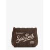 Aline Wool clutch bag with herringbone pattern