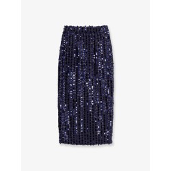 Midi skirt with sequins