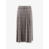 Pleated tartan skirt
