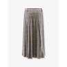 Pleated tartan skirt