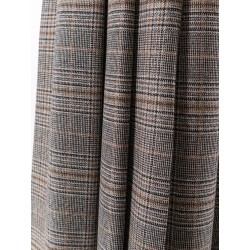 Pleated tartan skirt