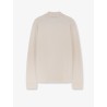 Jacquard cashmere polo sweater