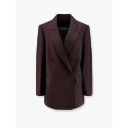 Viora wool blend double-breasted blazer