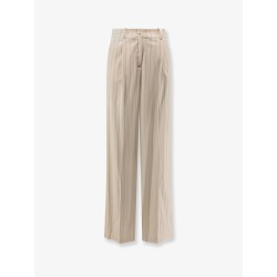 Pinstriped trousers