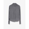 Crepe shirt with rouches