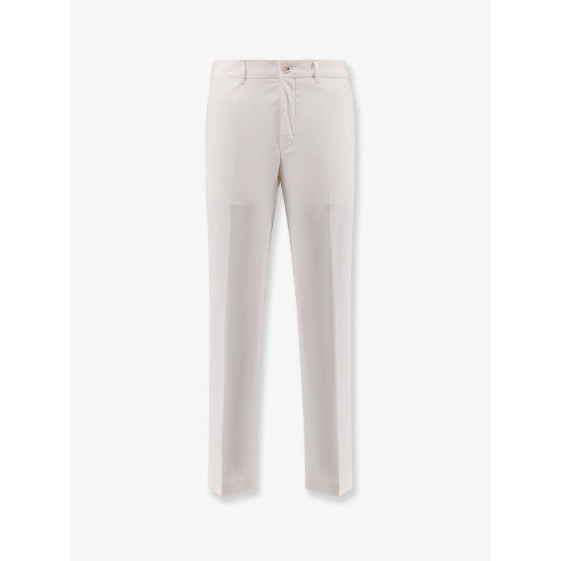 Cotton and silk trousers