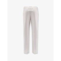 Cotton and silk trousers