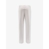 Cotton and silk trousers