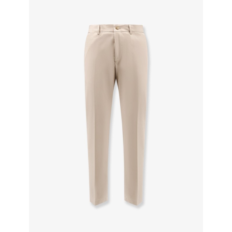 Cotton and silk trousers